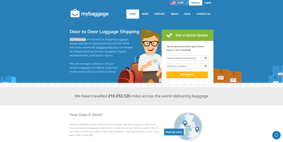 Cheapest Way To Ship Luggage Internationally - My Baggage Door to Door Luggage Shipping